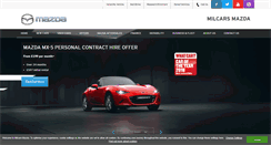 Desktop Screenshot of milcars-mazda.co.uk